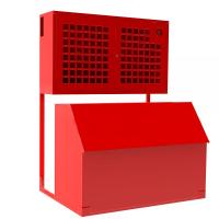 Пожарный стенд закрытый универсальный с сеткой и ящиком для песка 0,5 м3